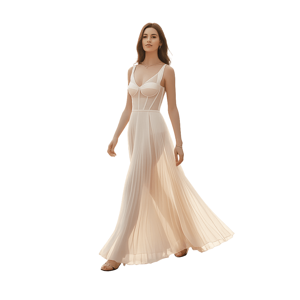 Ethereal Pleat Maxi - View 1